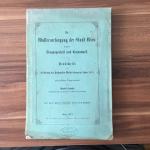 Die Wasserversorgung der Stadt Wien in Ihrer Vergangenheit und Gegenwart. Denkschrift zur Eröffnung der Hochquellen-Wasserleitung im Jahre 1873, nach amtlichen Daten bearbeitet von Rudolf Stadler. Mit 1 Karte, 1 Plane, 10 lithographischen Beilagen und 34 Holzschnitten.