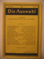 Die Auswahl. Aufsätze aus Zeitungen des 