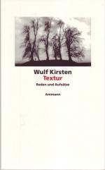Wulf Kirsten: Textur. Reden und Aufsätze