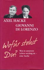 Hacke, Axel; di Lorenzo, Giovanni: Wofür Hacke, Axel; di Lorenzo, Giovanni: Wofür