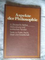 Becker, Horst; Rehfus, Wulff: Aspekte de Becker, Horst; Rehfus, Wulff: Aspekte de