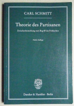 Carl Schmitt: Theorie des Partisanen - Z