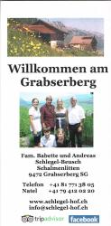 Schlegel-Hof - Willkommen am Grabserberg in der Schweiz