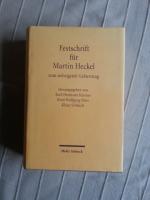 Festschrift für Martin Heckel zum siebzigsten Geburtstag