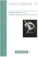 Künstlerarchive in der Akademie der Künste.