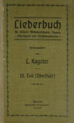 Liederbuch für Höhere Mädchenschulen, Lyzeen, Oberlyzeen und Studienanstalten. 3. Teil (Oberstufe).