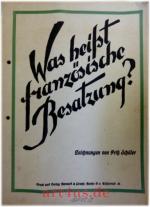 Was heißt französische Besatzung?