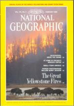 National Geographic, Vo. 175, No, 2, February 1989: parks, skyscrapers, Hancock center, small towns, W.H. Jackson, forest fires
