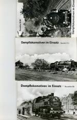 Sammelbildserie  Dampflokomotiven im Einsatz   8 Sammel- Mappen mit je 6 Postkarten