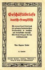 Geschäftsbriefe deutsch-französisch ( Rarität / Seltenheit )