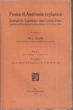 Fauna et Anatomia Ceylanica Band I