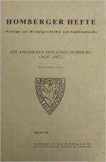 Die Apotheken der Stadt Homberg. 1628-1982