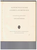 Hans Rudelsberger: Altchinesische Liebes