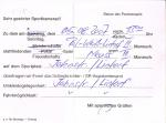 Postkarte: Schiedsrichteransetzung RW Lintorf III vs VfR Neuss III / Briefmarke MiNr. 2584 Bundesrepublik Deutschland (1000 Jahre Fürth) (gelaufen)