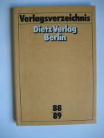Verlagsverzeichnis Dietz Verlag Berlin 1