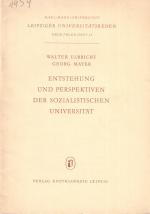 Ulbricht, Walter; Mayer, Georg: Entstehu Ulbricht, Walter; Mayer, Georg: Entstehu