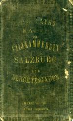 Reise und Gebirgskarte vom Land Salzburg mit Berchtesgaden und dem Salzkammergut