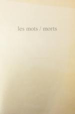 Ilma Rakusa: Les mots / morts