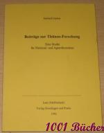 Beiträge zur Thünen-Forschung. Eine Studie für National- und Agrarökonomen.