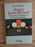 "Hegel beim Billard" die besten anekdoten über große denker