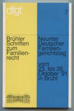 Brühler Schriften zum Familienrecht, Ban