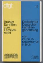 Brühler Schriften zum Familienrecht Band