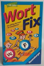 Wortfix - Ausgabe in blau - 2001 Ravensburger Spieleverlag - für 2 bis 8 Spieler - ab 7 Jahren - Spieldauer ca 20 Minuten A1