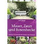 Mauer, Zaun und Rosenhecke