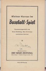 Kleiner Kursus im Baseball-Spiel