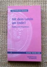 Karl-Wilhelm Weeber: Mit dem Latein am E Karl-Wilhelm Weeber: Mit dem Latein am E