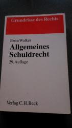 Brox, Hans; Walker, Wolf D: Allgemeines Brox, Hans; Walker, Wolf D: Allgemeines