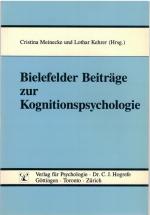 Bielefelder Beiträge zur Kognitionspsychologie