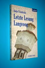 Antje Friedrichs: Letzte Lesung Langeroo Antje Friedrichs: Letzte Lesung Langeroo