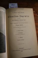 Leben und Briefe von Charles Darwin mit einem seine Autobiographie enthaltenden Capitel. In drei (3) Bänden. Mit Portraits, Schriftprobe etc.