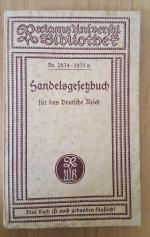 Handelsgesetzbuch für das Deutsche Reich vom 10.Mai 1897