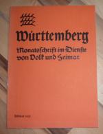 Württemberg - Monatsschrift im Dienste von Volk und Heimat - Februar 1931