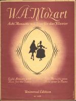 Acht Menuette mit Trios für das Klavier / Eight minuets ...