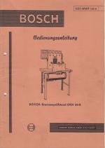 Bedienungsanleitung BOSCH Bremsenprüfstand EFSV 30 B VDT-WWF 131/4