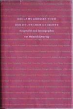 Reclams großes Buch der deutschen Gedichte - Vom Mittelalter bis ins 21. Jahrhundert. Leinenausgabe mit OSU