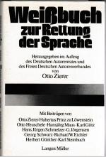 Otto Zierer: Weißbuch zur Rettung der Sp
