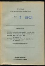 Zeitschrift für hochdeutsche Mundarten 3. Band 1902 (Nachdruck)