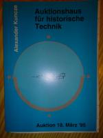 AUKTIONSHAUS FÜR HISTORISCHE TECHNIK 03/95