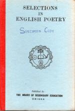 Selections in English Poetry: Selections