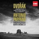 Dvorak: Symphonie Nr.9; Cellokonzert op. 104 / Mario Brunello, Orchestra dell'Accademia Nazionale di Santa Cecilia, Antonio Pappano [Doppel-CD]