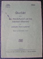 Übersicht über den Nährstoffgehalt und den Nährwert (Kalorien) der wichtigsten Nahrungsmittel, vom 24. November 1933