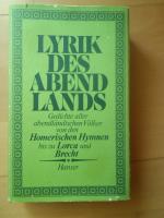 Verschiedene: Lyrik des Abendlands Verschiedene: Lyrik des Abendlands
