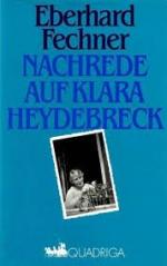 Eberhard Fechner: Nachrede auf Klara Hey