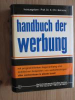 Behrens, Karl Christian: Handbuch der We Behrens, Karl Christian: Handbuch der We