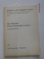 Das Palaische - Texte, Grammatik, Lexikon