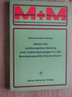 Stand der Leistungsbeurteilung und Leistungszulagen in der Bundesrepublik Deutschland